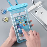 Waterproof Phone Pouch with Airbag for Underwater Photography and Touchscreen Use, Floating Dry Bag for Swimming and Rafting