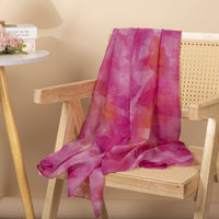 Women's Autumn/Winter Gradient Shawl Scarf with Gold Speckles, Long Neck Protection, Versatile for Dance