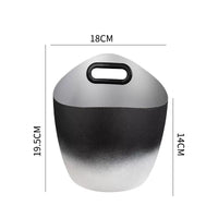 Octagonal Stainless Steel Ice Bucket for KTV Parties and Home Bar, Champagne and Wine Chiller