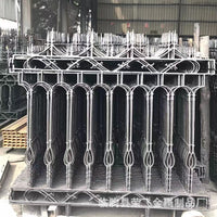 Wrought Iron Garden Fence Panel for Yard and Villa Security