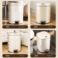 Large Capacity Pedal Bin with Silent Soft-Close Lid for Home, Bathroom, Living Room, Bedroom, Kitchen
