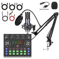 F998 F11 USB Audio Interface for Phone and Computer Live Streaming and Podcasting