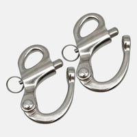 316 Stainless Steel Fixed Spring Snap Shackle for Marine and Quick Release Applications