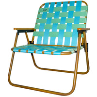Portable Aluminum Alloy Folding Camping Chair with Beech Wood Armrests for Outdoor Leisure, Fishing, and Sketching
