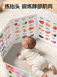 Baby Early Education Screen Book with Mirror Montessori Toy for Cognitive Training and Focus Development