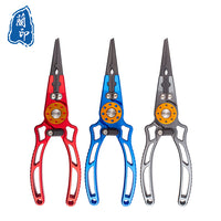 Aluminum Fishing Pliers with Lock, Line Cutter, Hook Remover, Split Ring Pliers for Outdoor Fishing