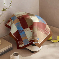 Colorful Patchwork Dust Cover for Coffee Machine Microwave Refrigerator