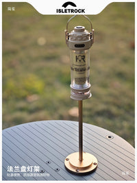 Outdoor Camping Lamp Holder Flange Base Portable Light Stand for Desktop Ambient Lighting