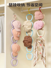 Apple Hat Organizer Door Hanging Scarf Hook Baseball Cap Display Rack