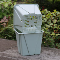Meiwei Square Plastic Succulent Planter Pot with Breathable Root Control for Roses and Clematis Cuttings