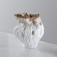 Modern Wabi-Sabi Style Distressed Resin Vase for Home Decor