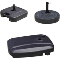 Outdoor Umbrella Base Water-Filled Stand for Cantilever and Center Pole Umbrellas