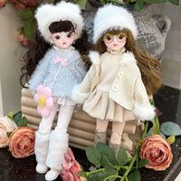 BJD Doll Lolita Dress Set for 30cm Dolls - Purple Starry Sky Outfit