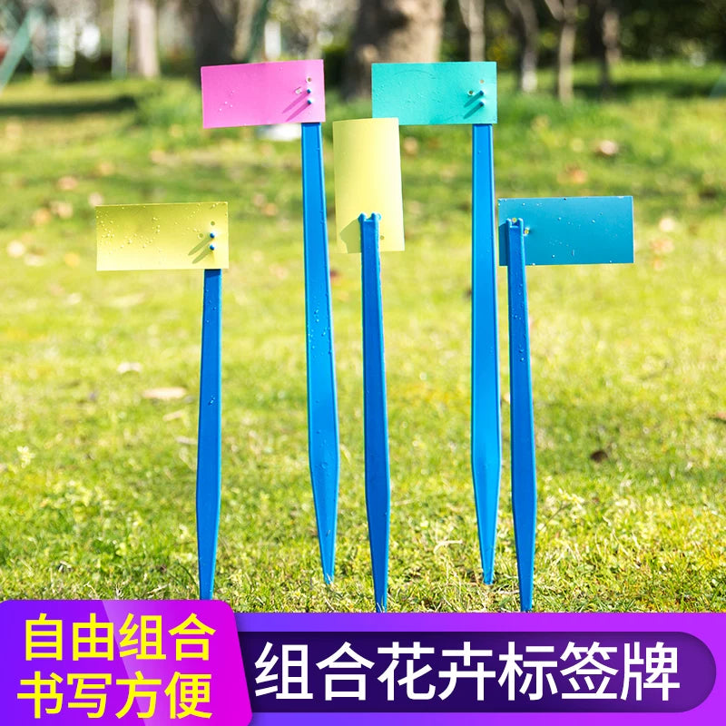 Reusable Plant Labels for Gardening, Multi-functional T-Type Plant Markers
