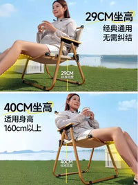 Portable Outdoor Folding Camping Chair Set - Lightweight Picnic Fishing Beach Stool