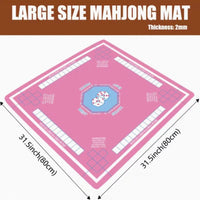 American Style Diatomaceous Earth Mahjong Mat with Crystal Velvet Tablecloth for Quiet Entertainment