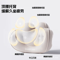 Inflatable U-Shaped Travel Pillow and Lumbar Support Set with Storage Bag