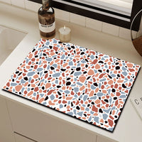 Diatomaceous Earth Coffee Machine Mat Quick Dry Bar Countertop Absorbent Pad