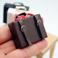 Dollhouse Miniature Briefcase Suitcase Model for DIY Scene Decor