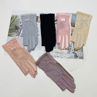 Lace UV Protection Driving Gloves for Women, Breathable Touchscreen Sunscreen Short Gloves