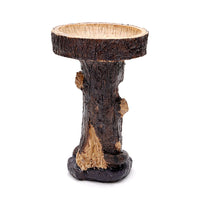 Resin Raccoon Bird Bath & Feeder for Garden & Patio