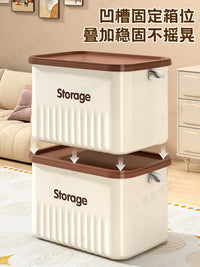 Desktop Storage Box with Lid for Cosmetics, Snacks, and Toys - Rectangular Home Organizer