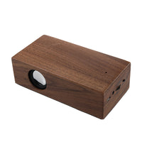 Retro Wooden Bluetooth Speaker with Radio and Phone Stand