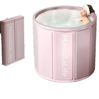 Foldable Portable Bathtub for Adults and Kids - Insulated Soaking Tub
