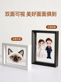 Double-Sided Transparent Acrylic Photo Frame for DIY Display, Wall or Tabletop