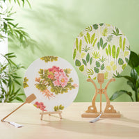 Decoupage DIY Xuan Paper Round Fan Kit for Team Building & Events