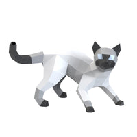 DIY 3D Cat Paper Sculpture Model Craft Kit