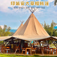 Outdoor Camping Indian Tent Large Canopy for Gatherings and Events