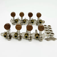 4-String 8-Hole Mandolin Tailpiece Tuning Pegs with Acacia Wood Knobs