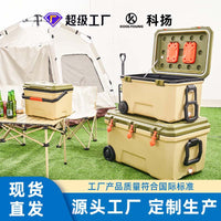 Portable Insulated Cooler Box with Handle/Wheels for Outdoor Picnic Camping Fishing