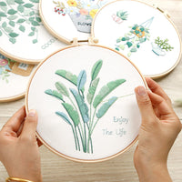 DIY Embroidery Kit for Beginners - Ribbon, Cross Stitch, or Punch Needle Craft Set