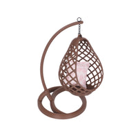 Dollhouse Miniature Swing Chair Set with Lamp and Carpet