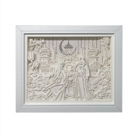 Paper Carving Shadow Box Night Light for Creative Gifts and Home Decor