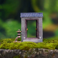 Chinese Style Miniature Figurine Landscape Ornament for DIY Micro Moss Terrarium