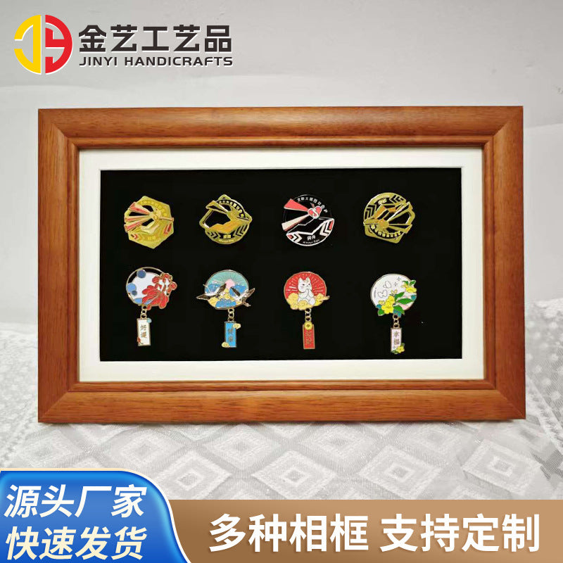 Commemorative Badge Display Frame for Milk Tea Souvenirs and Cultural Tourism Ice Stickers