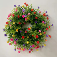 Spring Floral Wreath for Festival Decoration and Garden Hanging