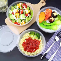 Disposable Microwaveable Lunch Box Set for Outdoor Camping and Picnics, Portable Fruit Bento Containers