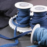 Hollow Denim Ribbon for DIY Crafts, Hair Accessories, Shoe Flowers, and Gift Wrapping