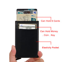 RFID Blocking Metal Credit Card Holder Wallet for Men
