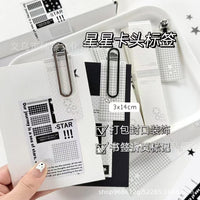 Star Long Strip Card Holder DIY Seal Decorative Clip Minimalist Small Card
