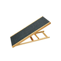 Adjustable Solid Wood Pet Ramp Stairs for Dogs and Cats - Non-Slip Foldable Indoor Pet Climbing Frame