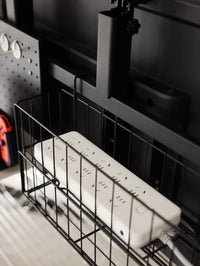 Multifunctional Pegboard Accessories for TV Stand Storage