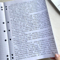 A4 Loose-Leaf Notebook, 200 Pages, Thickened, 55gsm Paper, High-Value Design, Student Exam Draft Book