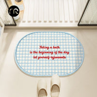 Diatomaceous Earth Bath Mat, Non-Slip Absorbent Quick Dry Floor Mat for Bathroom and Home