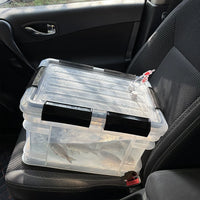 Portable 38L Live Fish Tank with Lid and Oxygen Tube for Car, Fishing, and Outdoor Use