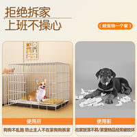 Pet Playpen Dog Crate Indoor Fence with Toilet Area for Small Dogs and Cats